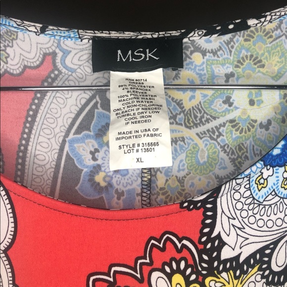 MSK Multi Color Tunic - Picture 4 of 4